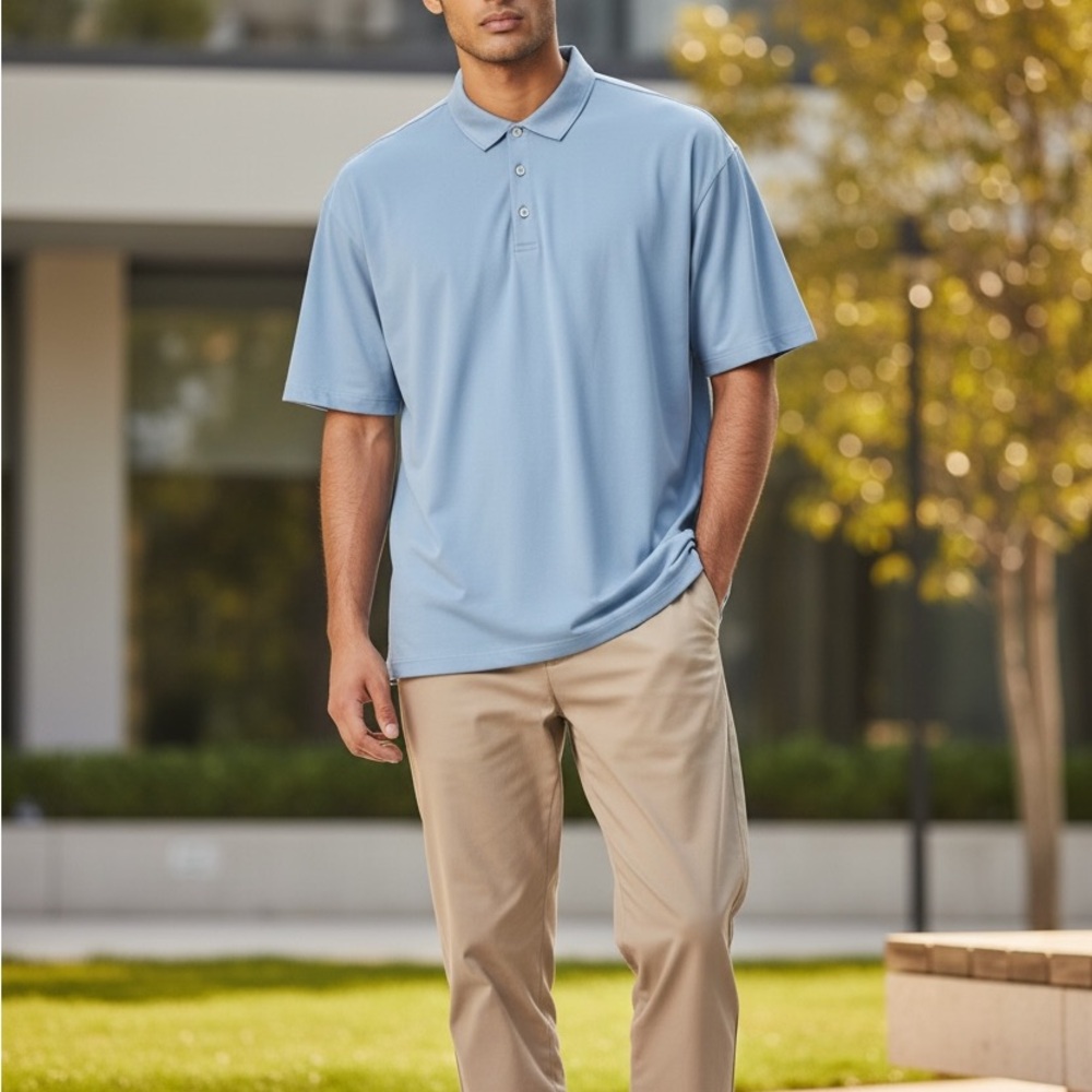 Peter Millar Blue Polo Shirt